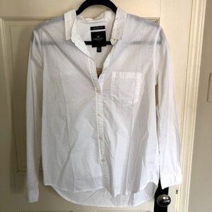 American Eagle White Button-down Shirt